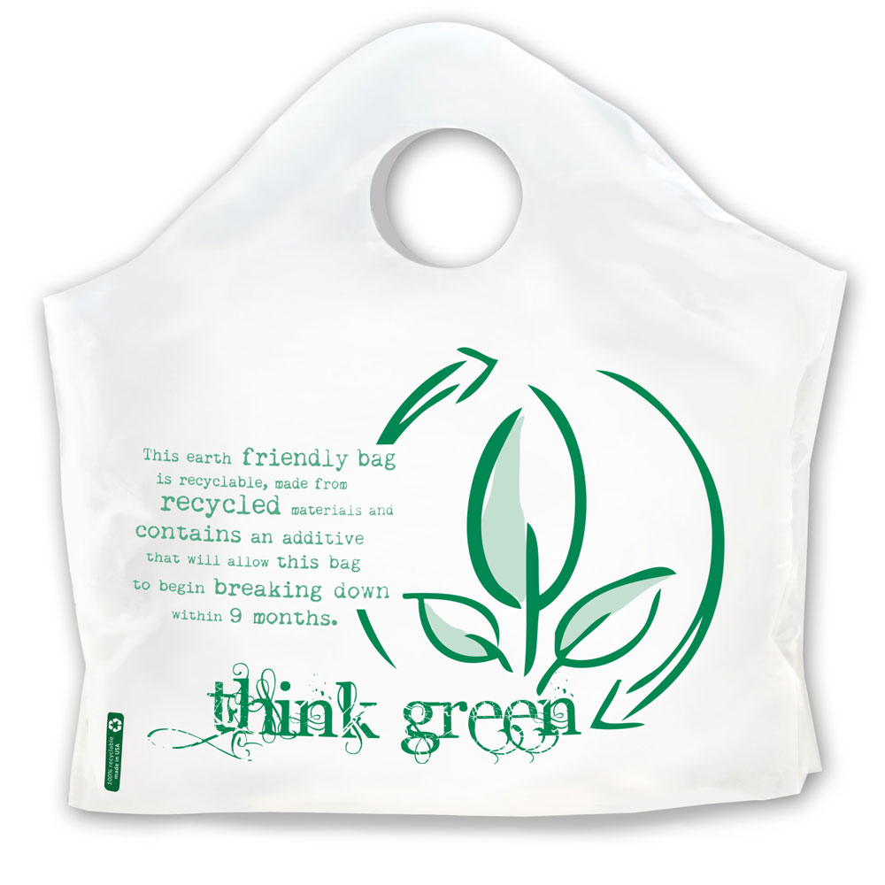 19 x 18 + 9.5 Wave Top THINK GREEN Carry Out Superwave Bag
