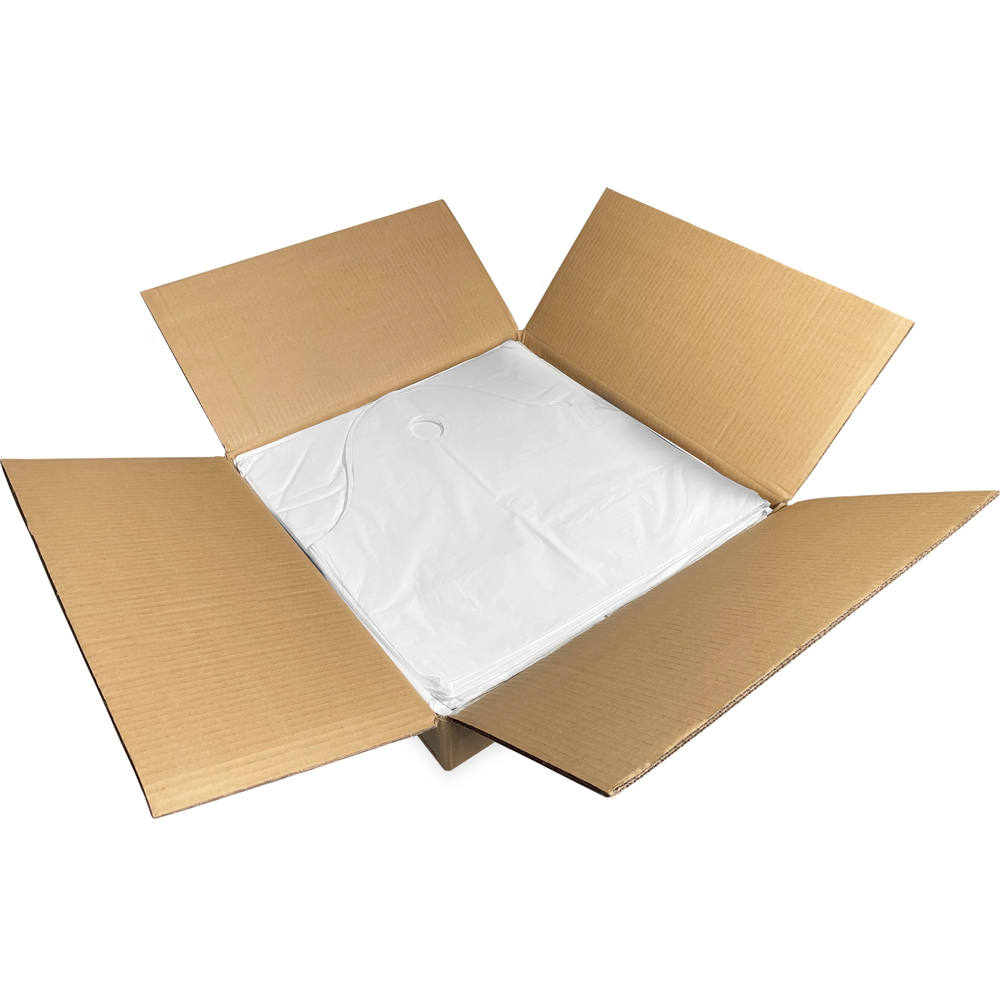 Case of 19 x 18 + 9.5 Super Wave Plastic Restaurant Bags