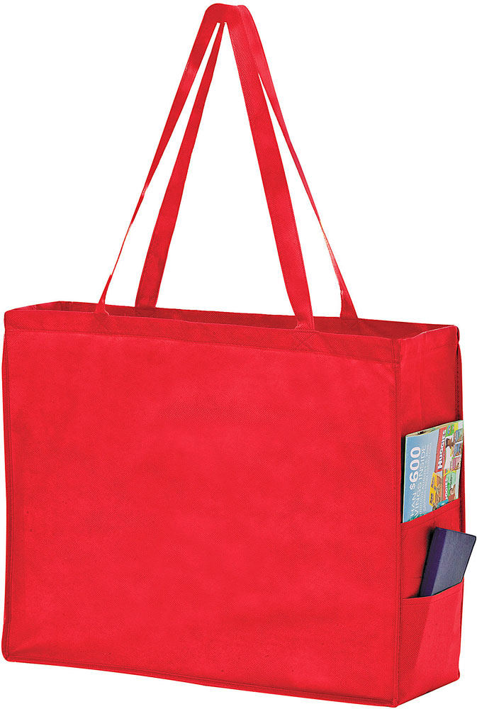 20 x 6 x 16 Red Non Woven Tote