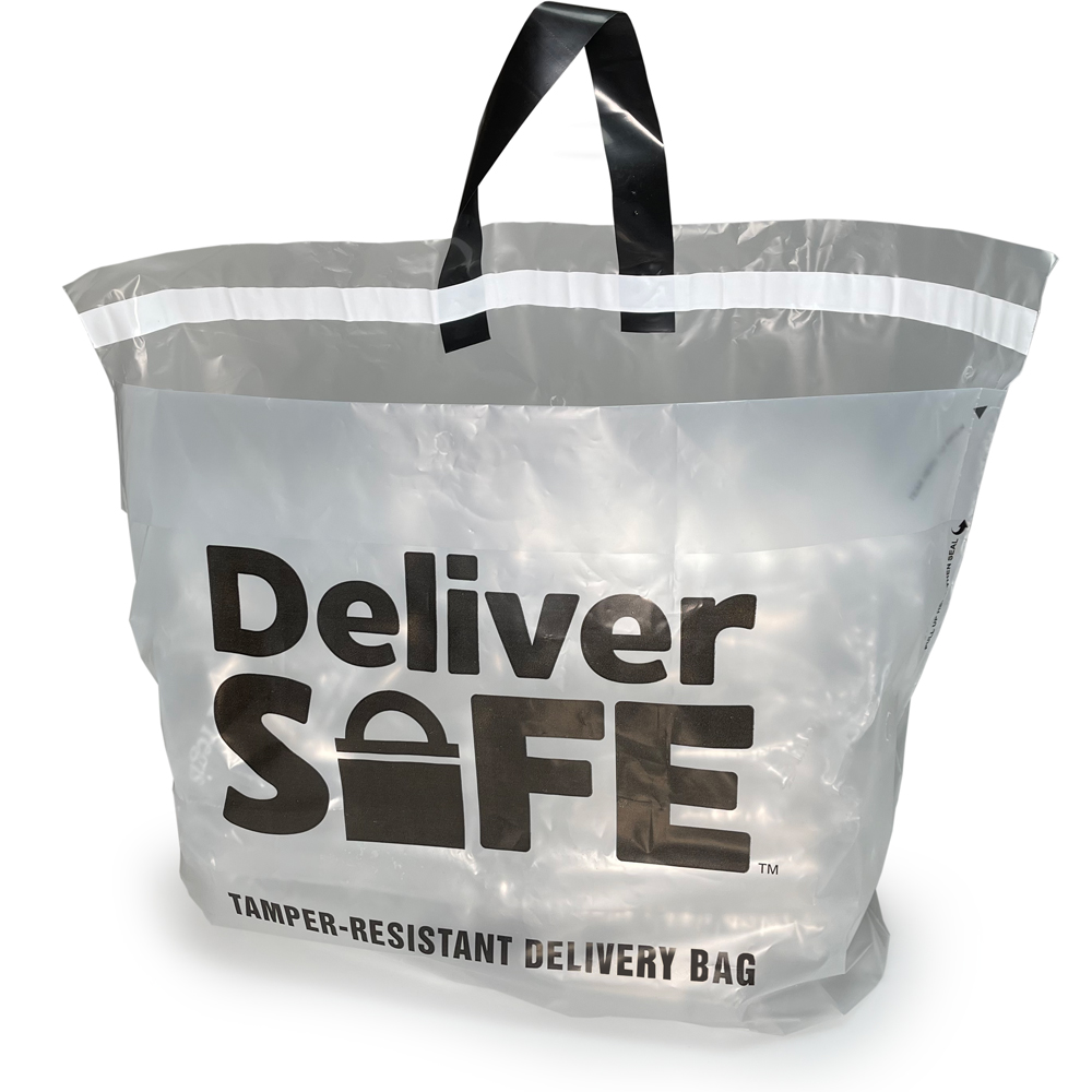 21 x 15 + 10 Tamper-Resistant Delivery Bag Front of Bag