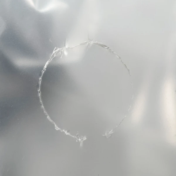 21 x 15 + 10 Tamper-Resistant Delivery Bag 21 x 15 + 10 Tamper-Resistant Delivery Bag Close Up of Perforated Vent Hole