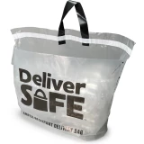 21 x 15 + 10 Tamper-Resistant Delivery Bag Front of Bag