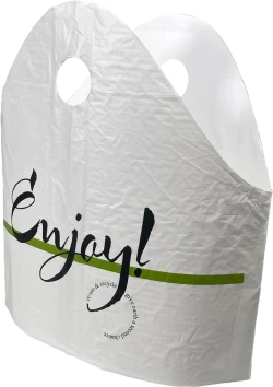 21" x 18" + 10" BG Super Wave Top Carry Out Bags 1.4 Mil