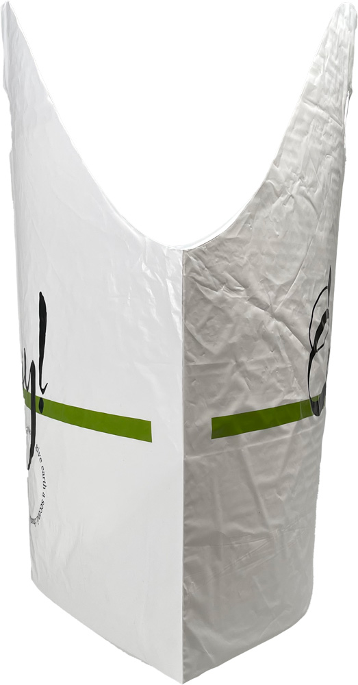 21x18+10 Super Wave Top Carry Out Bags Side 21x18+10 Super Wave Top Carry Out Bags Side