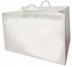 22" x 14" x 15" + 14" BG Plastic Shoppers