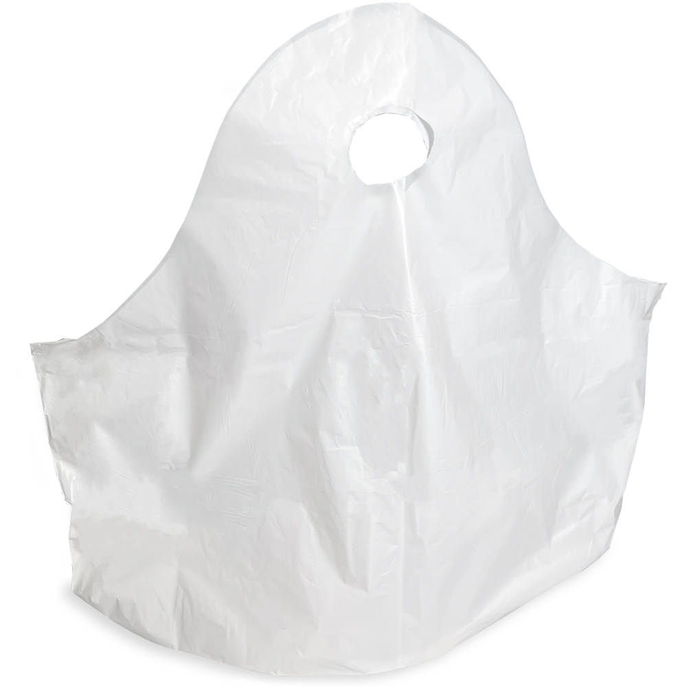 24 x 20 + 11 Super Wave Plastic Restaurant Bag Standing Up