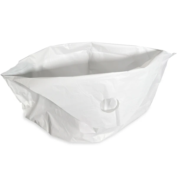 Inside of 24 x 20 + 11 Super Wave Plastic Restaurant Bag