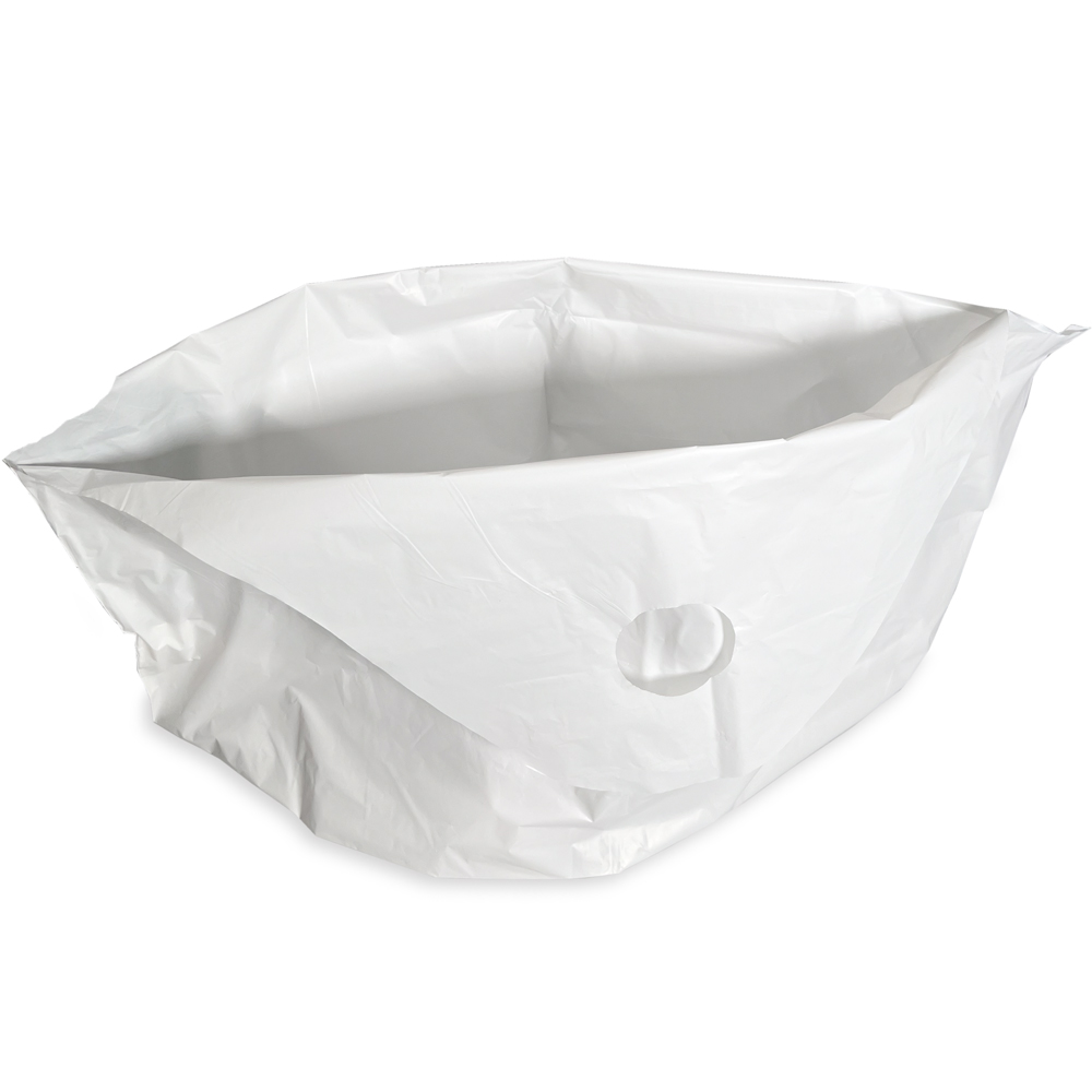 Inside of 24 x 20 + 11 Super Wave Plastic Restaurant Bag