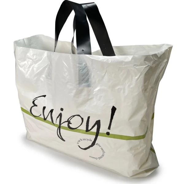24 x 14 + 11 BG Enjoy Ameritote Soft Loop Handle Carry Bags Front of Bag 24 x 14 + 11 BG Enjoy Ameritote Soft Loop Handle Carry Bags Front of Bag