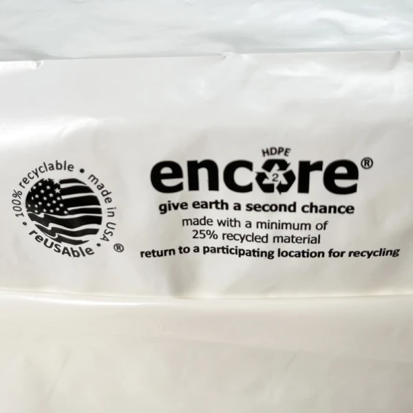 24 x 14 + 11 BG Enjoy Ameritote Soft Loop Handle Carry Bags 24 x 14 + 11 BG Enjoy Ameritote Soft Loop Handle Carry Bags Close Up of Print on Bottom Gusset