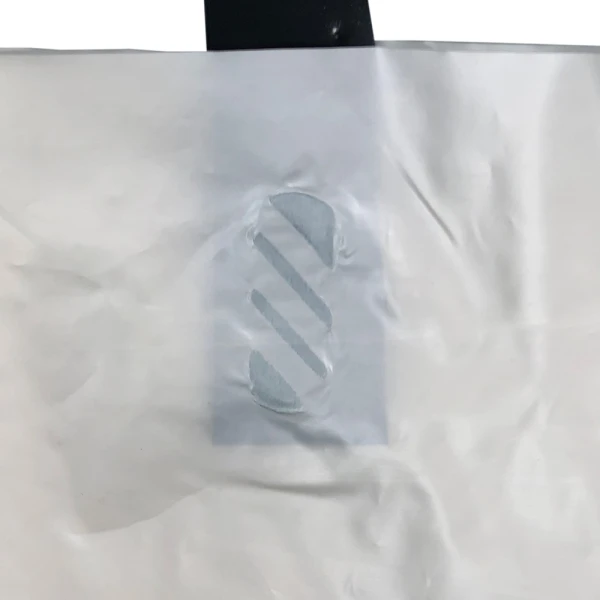 24 x 14 + 11 BG Enjoy Ameritote Soft Loop Handle Carry Bags 24 x 14 + 11 BG Enjoy Ameritote Soft Loop Handle Carry Bags Close Up of Handle Sealed to Bag