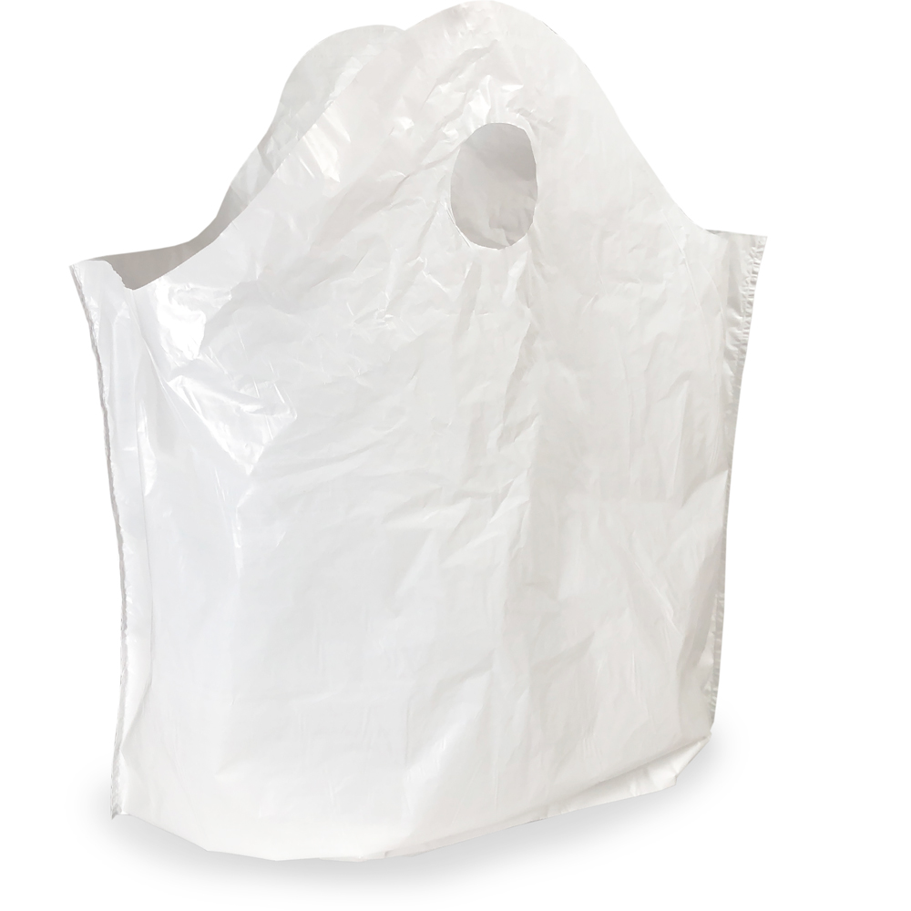 24 x 20 + 11 Wave Top Handle Plastic Retail Bags