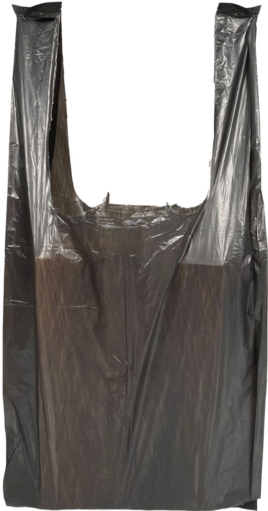 6 x 3 x 12 black t-shirt bag