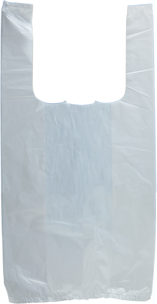 6 x 4 x 15 White T-Shirt Bag 6x15 White T-Shirt Bag