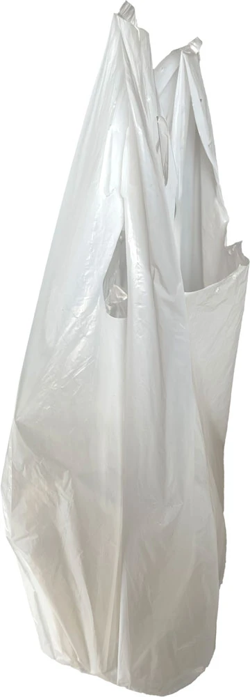 6.6 inch side gusset of 11.5 x 6.5 x 21 Earth Friendly T-Shirt Bags 6.6 inch side gusset of 11.5 x 6.5 x 21 Earth Friendly 0.65 Mil T-Shirt Carry Out Bags