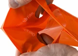 Orange 7.5 x 10 2.5 Mil Eco Friendly reinforced Handle Shopping Bags