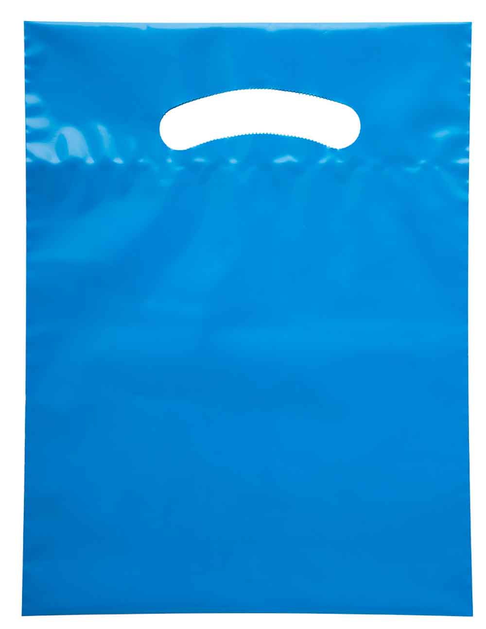 Blue 7.5 x 10 2.5 Mil Eco Friendly Shopping Bags