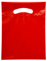 Red 7.5x10 2.5 Mil Eco Friendly Shopping Bags