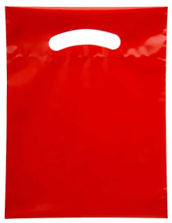 7.5" x 10" 2.5 Mil Red Eco Friendly Shopping Bags