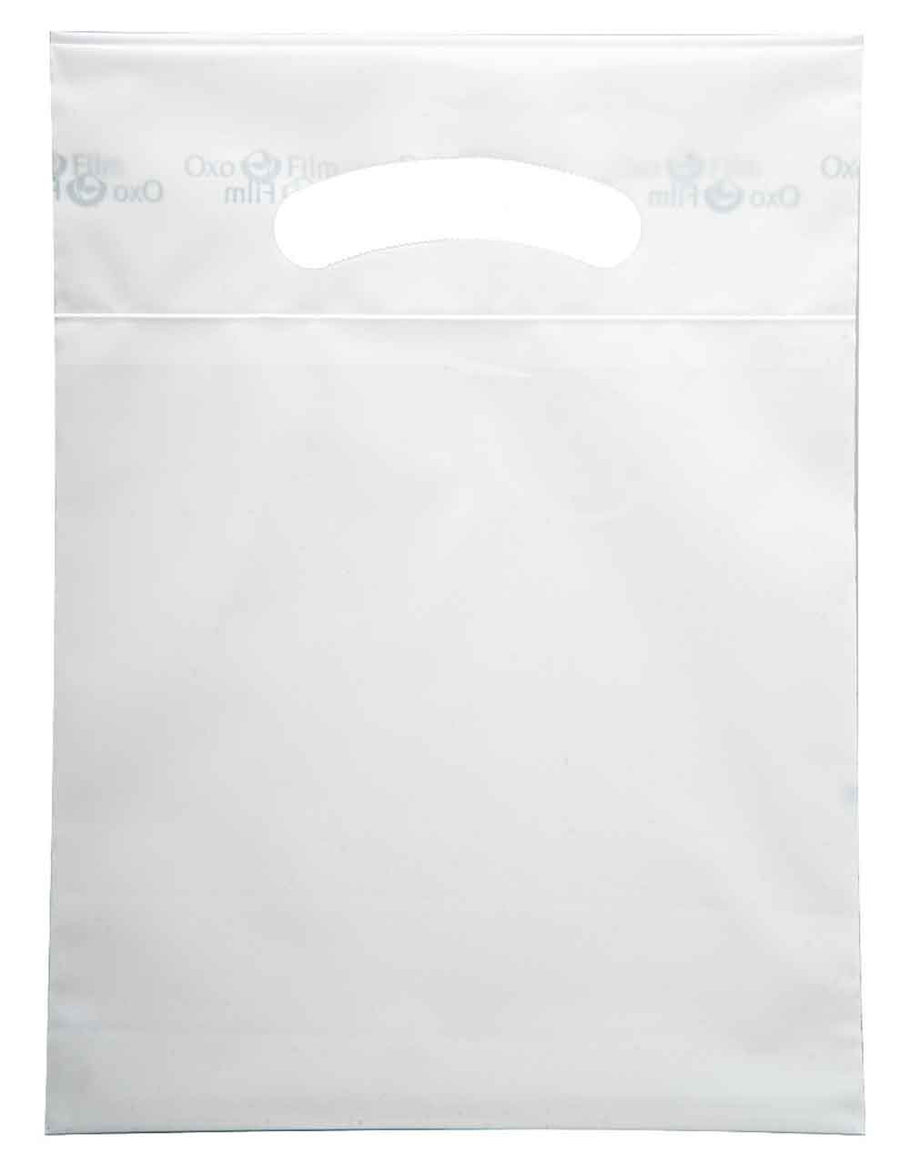 White 7.5 x 10 2.5 Mil White Eco Friendly Shopping Bags