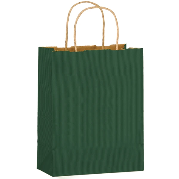 Forest Green Twisted Handle Paper Bags 8 x 4 x 10 8 x 4 x 10 Forest Green Twisted Handle Paper Bags