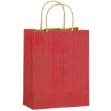 8 x 4 x 10 Red Twisted Handle Paper Bags