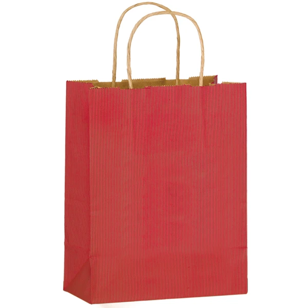 Red Twisted Handle Paper Bags 8 x 4 x 10 8 x 4 x 10 Red Twisted Handle Paper Bags