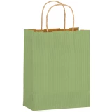 8 x 4 x 10 Sage Twisted Handle Paper Bags