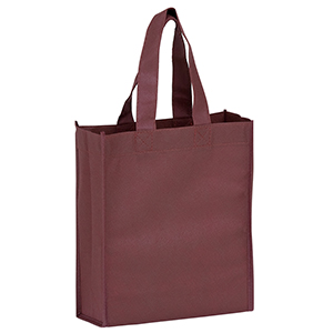 8 x 4 x 10 Burgundy Non Woven Grocery Tote