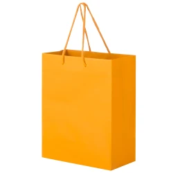 Mango 8" W x 4" Gussets x 10" H Euro Tote Shopping Bags
