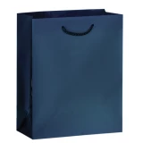 Navy Blue 8x4x10 Euro Tote Shopping Bags