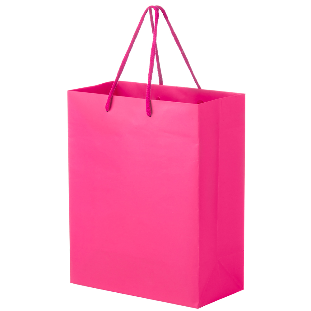 8 x 4 x 10 pink foil print euro totes