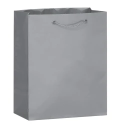 Platinum 8" W x 4" Gussets x 10" H Euro Tote Shopping Bags