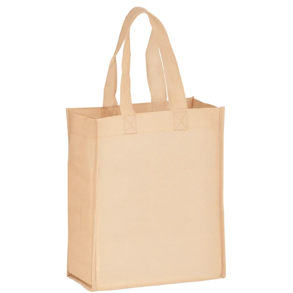 8 x 4 x 10 Tan Non Woven Grocery Tote
