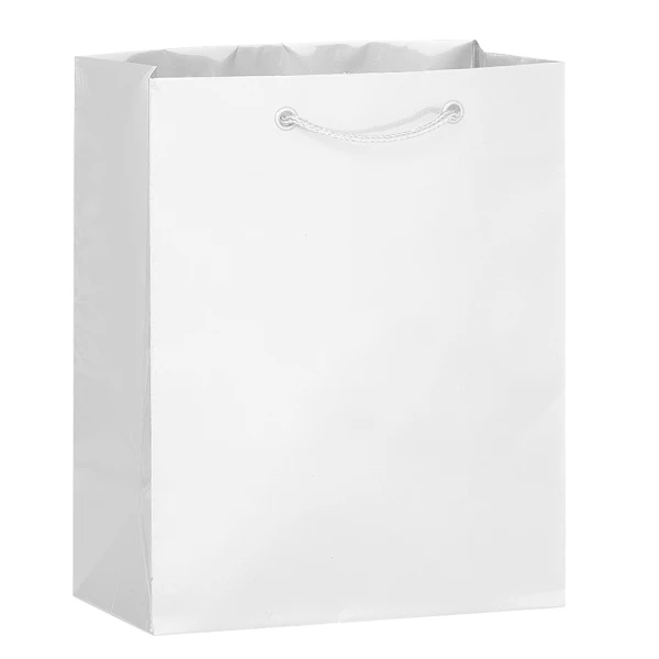 White 8x4x10 Euro Tote Shopping Bags White 8x4x10 Euro Tote Shopping Bags