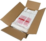8 x 4 x 16 HDPE Plastic Thank You Take Out Bags Case