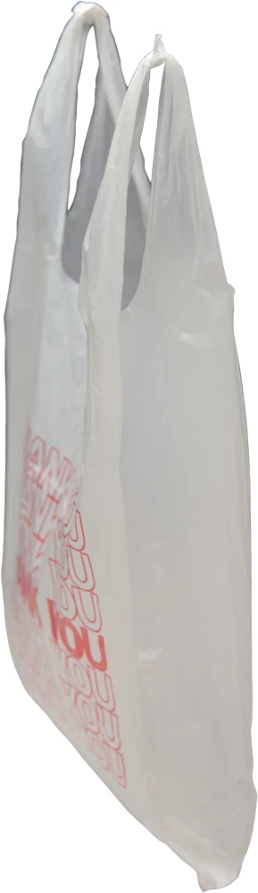 8 x 4 x 16 Thank You Shopping Bag Side Gusset 10 x 5 x 18 Thank You Shopping Bags Back