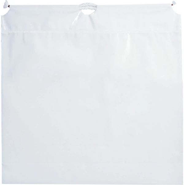 Cotton Cord Drawstring Plastic Bags - 9 x 11 + 2 2.5 mil White Cotton Cord Drawstring Plastic Bags - 9 x 11 + 2 2.5 mil