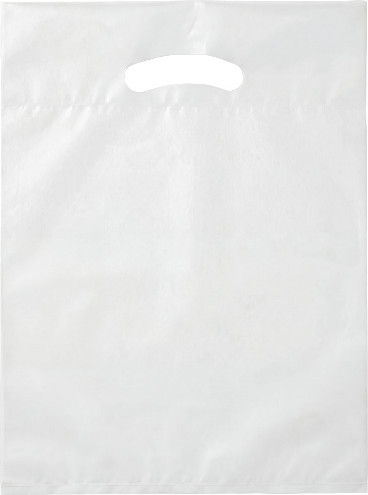 9 x 12 + 2 2.5 Mil Clear Eco-Friendly Fold-Over Reinforced Die Cut Handle Bags