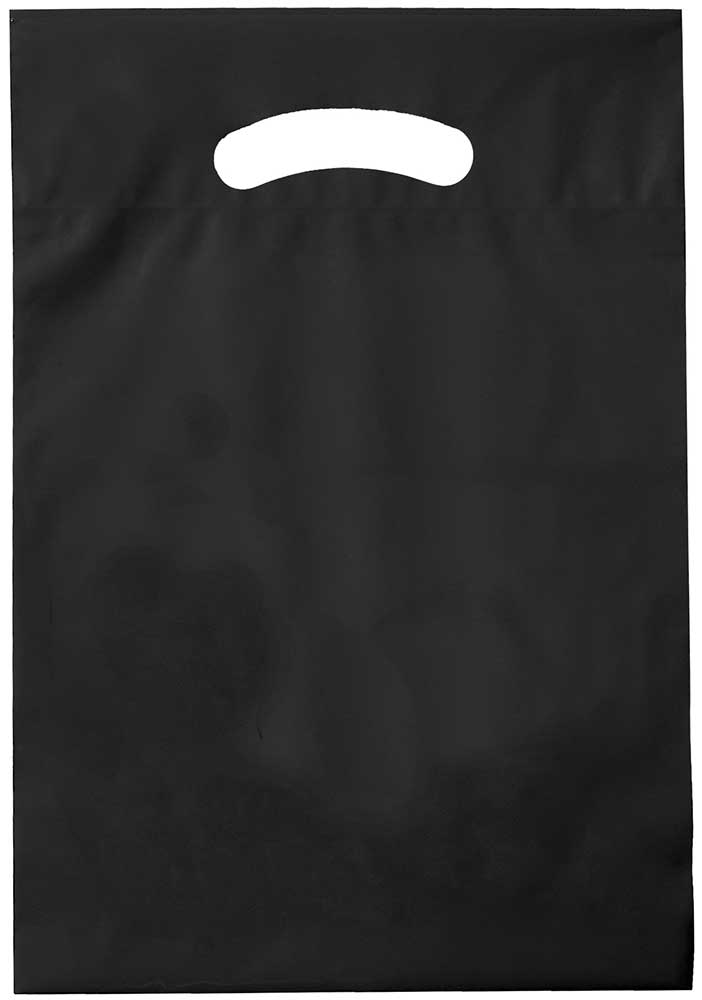 9 x 13 Black Die Cut Handle Bags