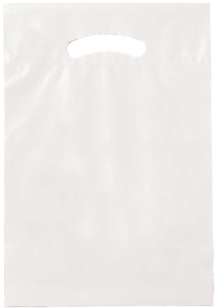 9 x 13 Clear Die Cut Handle Bags