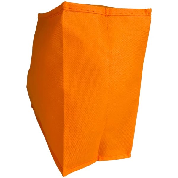 Halloween Non Woven Tote Bottom Orange Halloween Tote Flat Bottom