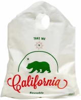 Ivory Reusable 18x20+6 Take Me To California Reusable Superwave Bag