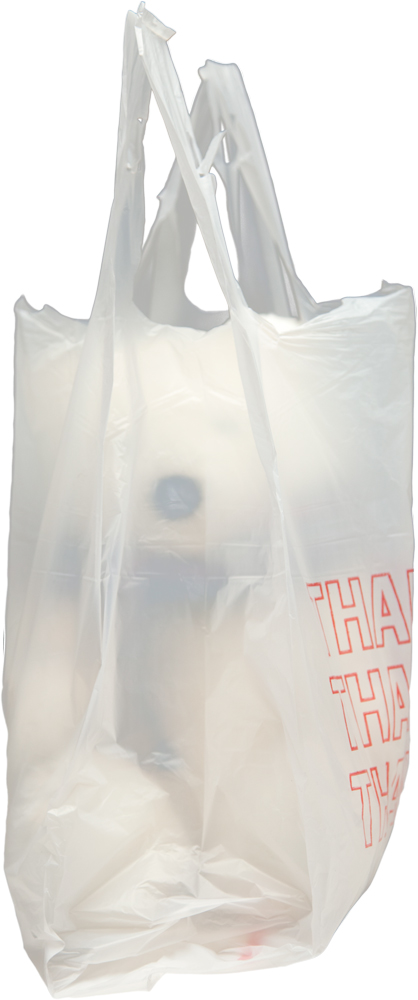 Side Gusset 11.5 x 6.5 x 22 Plastic Take Out Bags with Suffocation Warning Side Gusset 11.5 x 6.5 x 22 Thank You Bags 0.55 Mil