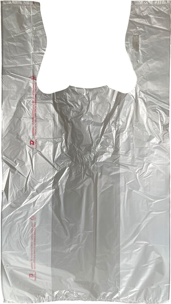 11.5 x 6.5 x 22 Plastic Take Out Bags with Suffocation Warning