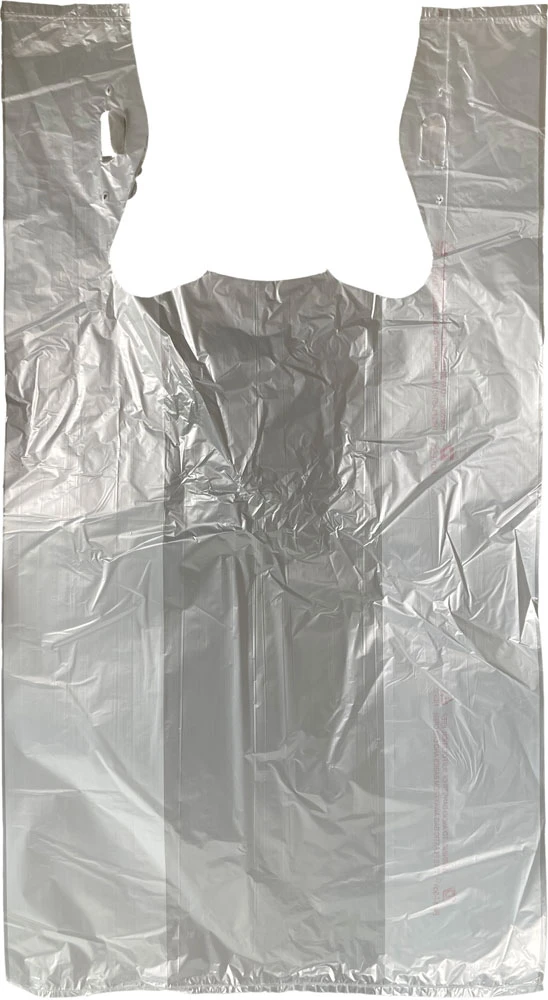 11.5x6.5x22 Plain T-shirt Shopping Bags Back