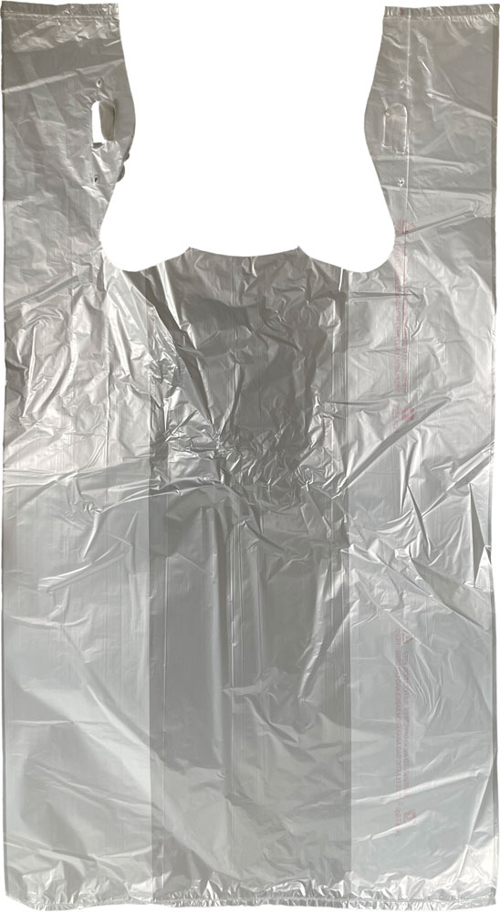 11.5x6.5x22 Plain T-shirt Shopping Bags Back