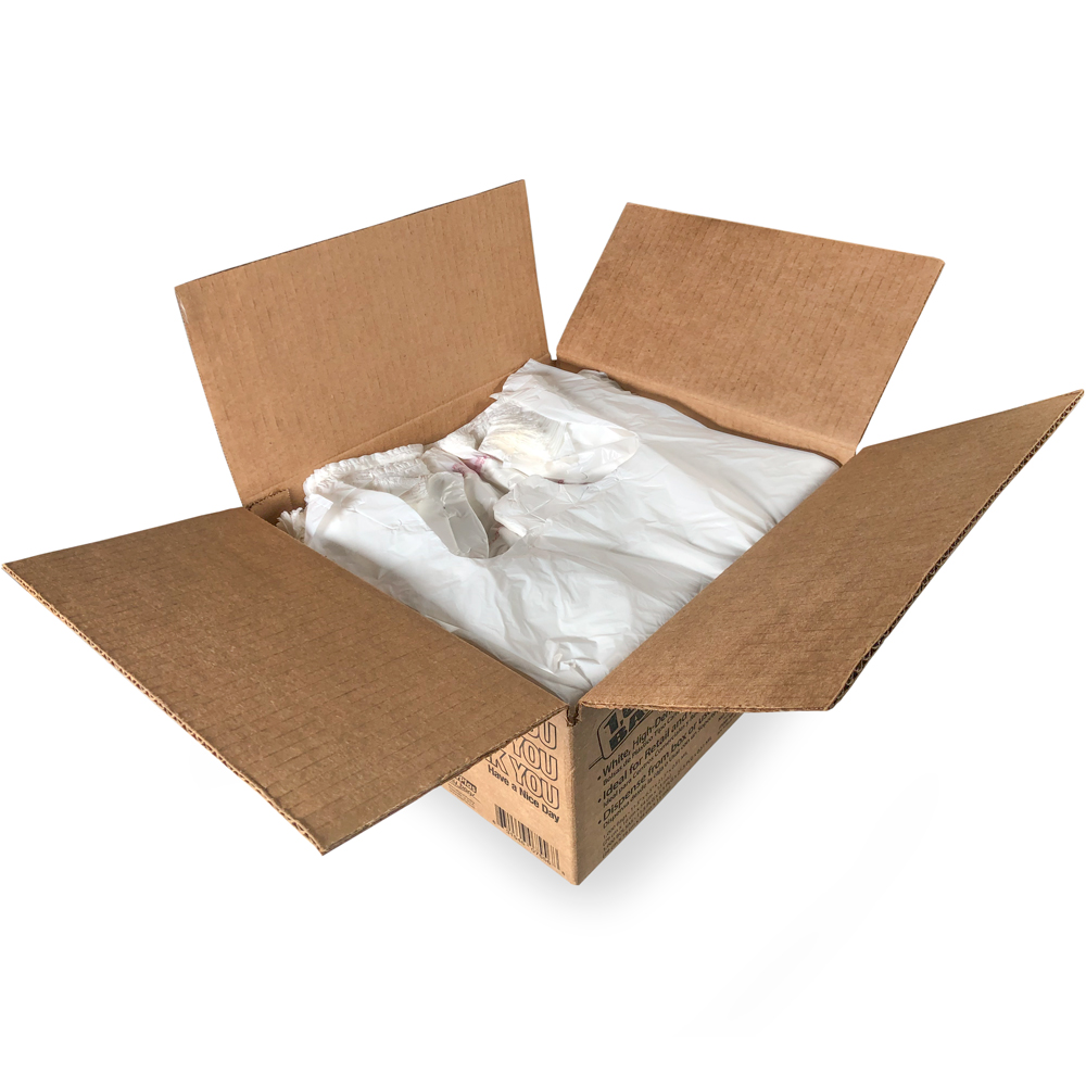 Case of Thank You Bags in Dispenser Box