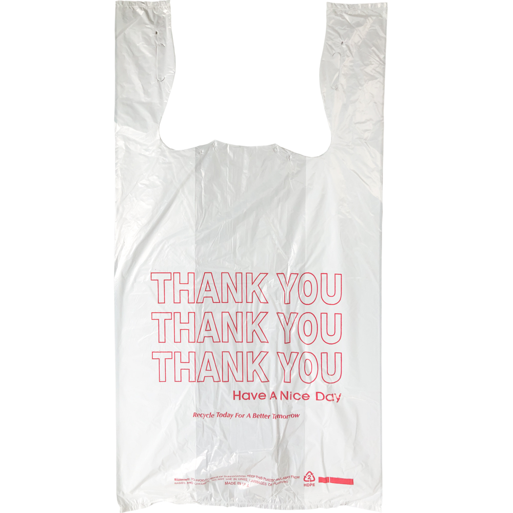 Thank You T-Shirt Bags in Dispenser Box