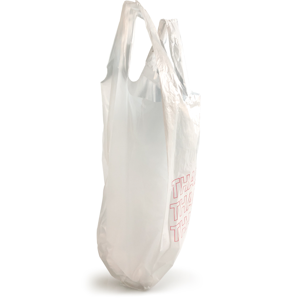 Side Gusset of Thank You Bags in Dispenser Box